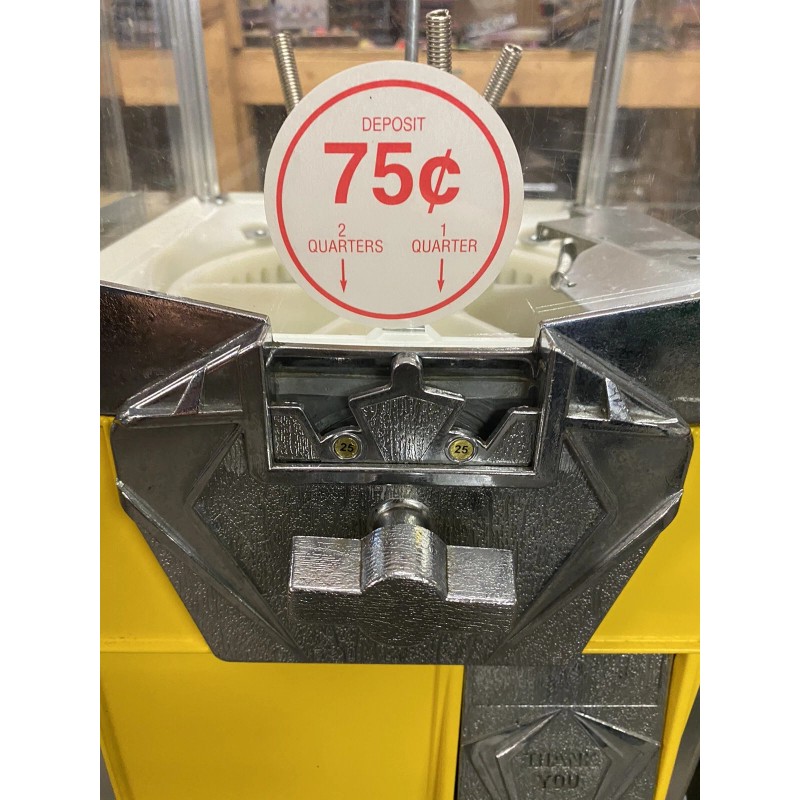 .75 Cent Price Decal Sticker For Capsule Vending Machine (SET