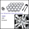 Riloer 19mm Lug Nut Covers 20PCS, ABS Chrome Plastic Nut