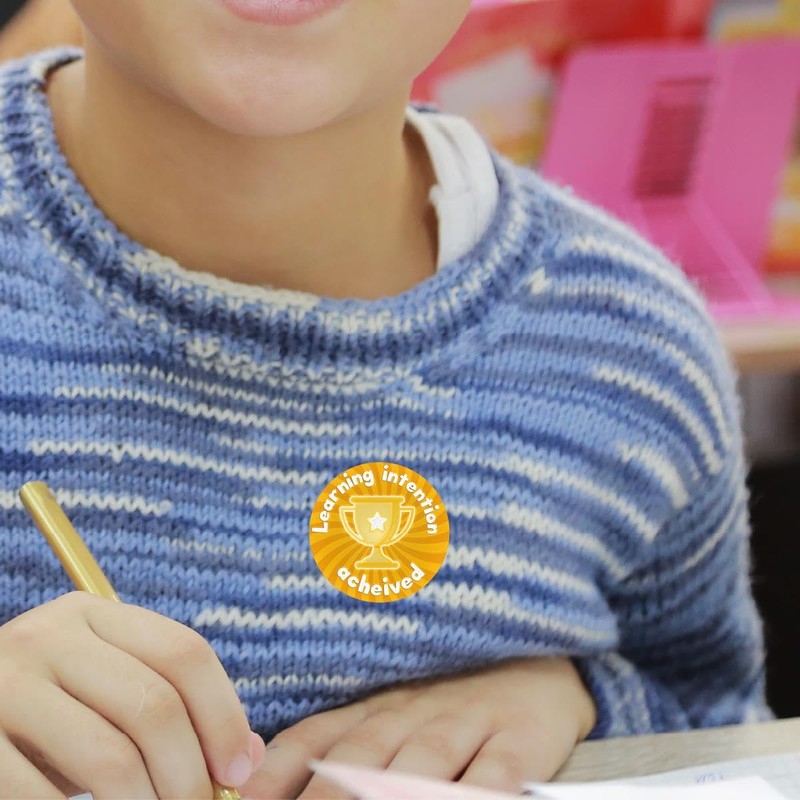 144 Learning Intention Achieved - 30mm - Glossy Reward School