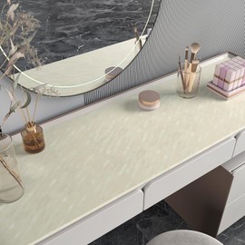 CHIHUT 12"x100" Beige Velvet Flocking Liner Self Adhesive Felt Drawer Liner for Box Lining Dresser Peel and Stick Velvet Flocking Contact Paper for Cabinet Shelves Removable Felt Fabric Wallpaper