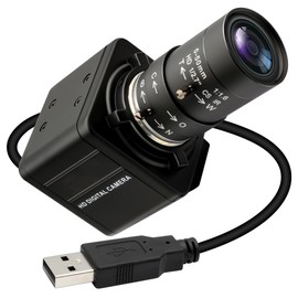 SVPRO 16MP USB Camera with Manual 5-50mm Lens, 10x Optical Zoom Webcam for PC and Laptop, 4656x3496 Resolution, IMX298 Sensor, UVC Industrial Imaging Camera for Windows, Linux, macOS, and Android