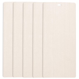DALIX Arctic Ivory Vertical Blind Texture Slats Sliding Door 82.5 Qty 5 Pack