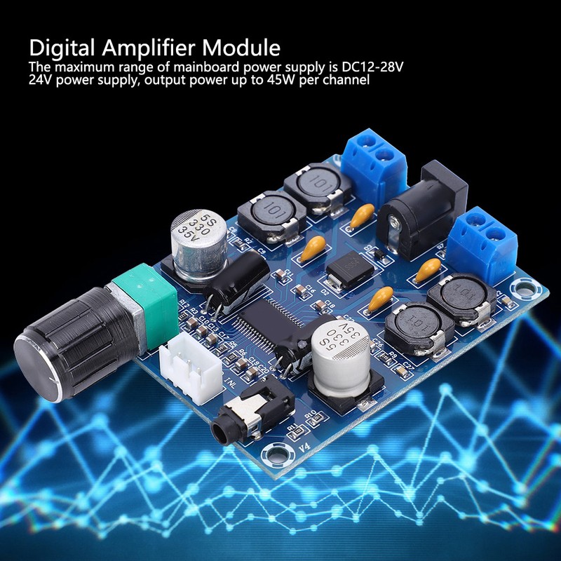 Power Amplifier Board Digital 2 Channel HD Potentiometer Module XHM312TPA3118D2