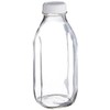 Libbey Glass Milk Bottle with Lid - 33.5 oz