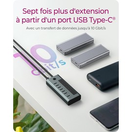 ICY BOX USB 3.2 Gen 2 (3.1 Gen 2) Type-C 10000 Mbit/s, IB-HUB1457-C31