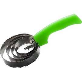 Unbekannt Round Feather Curry Comb with Glitter Handle - Green