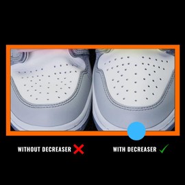 SNEAKARE - Pares grandes protectores de pliegues para zapatillas | Antiarrugas | Accesorios de tenis para hombres, Protector de zapatos, Decreaser de zapatos Pro, Protector de arrugas, Protector de tenis para hombres, Blanco, L