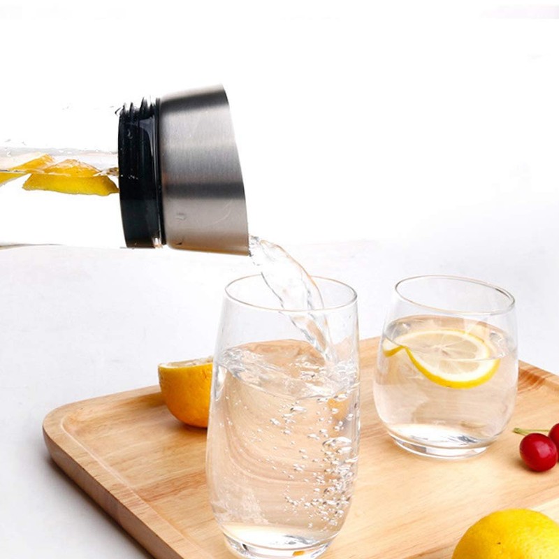 Juice Bottles, Transparent Water Bottle, 1.2 L Acrylic Transparent Bottle,