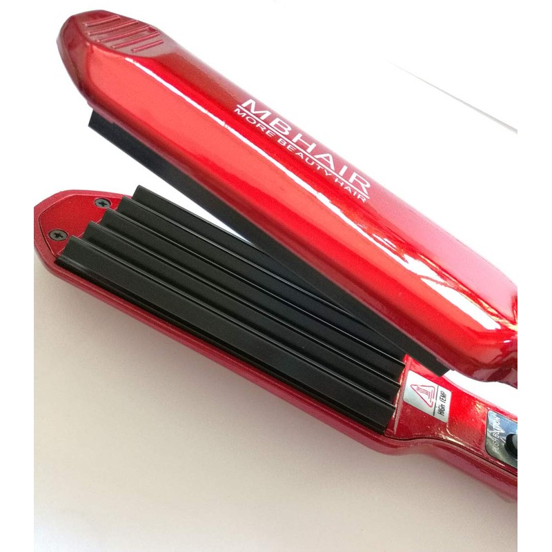 MBHAIR Ceramic Crimper Iron for Fluffy Hairstyle Curling Iron, Corrugation