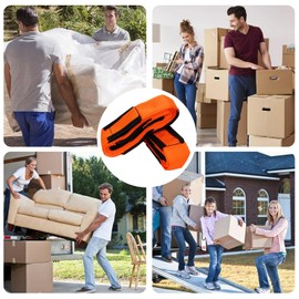 dancepandas Pack of 4 Moving Straps for 2 People, Professional Carrying Straps for Furniture for Lifting, Transporting and Moving Furniture, Load Capacity 380 kg