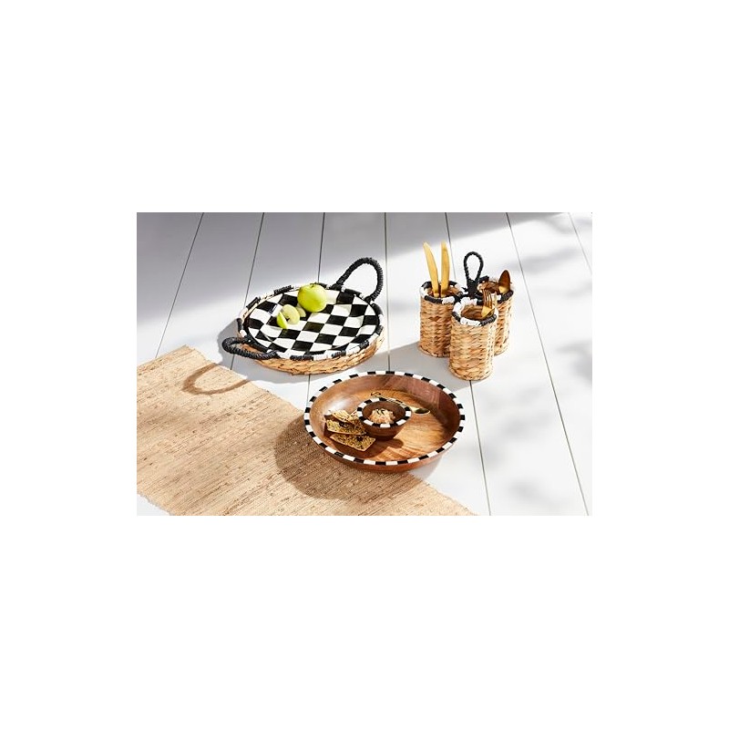 Mud Pie Checkered 12" 2" x 4" Dia | Spoon