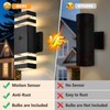 DASTOR Motion Sensor Outdoor Wall Lights 2 Pack, Dusk to
