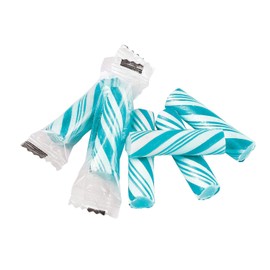 Mini Candy Canes (113 individually wrapped sticks) Christmas and Party Candies (Blue)