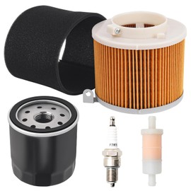 AWSZH 49065-2078 Oil Filter+11029-1004 Air Filter+Spark Plug+49019-1055 Fuel Filter Tune Up Kit Compatible with Kawasaki Mule 500 520 550 600 610 2500 2510 2520 Mule SX 4x4 SE XC 49065-2057 490652071