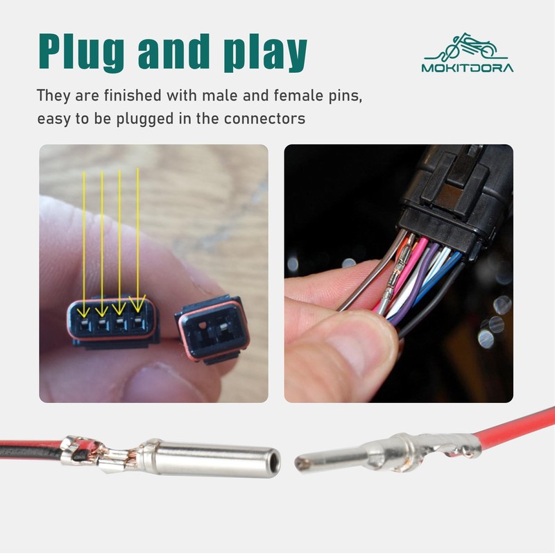 MoKitDora 14" 16" CAN-Bus Handlebar Wiring Extension Harness Kit for