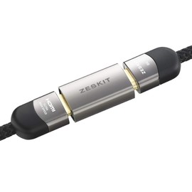 Zeskit HDMI Coupler V2 Aluminum Full Shielding 24K Gold Plated Connectors (Female to Female)