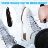 lasuroa Hockey Skate Tightener, Foldable Shoe Lace Puller Anti-Slip Stainless