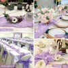 Lilac Purple Cheese Cloth Table Runner Easter Spring Boho Romantic