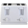 EUROSTAR 4-Slice Stainless Steel Toaster (WHITE)