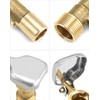 QWORK 2 Set 3/4-Inch Brass Quick Coupler Valves, Irrigation Tool