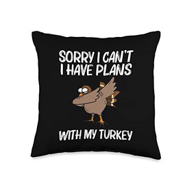 Cool Turkey Design For Men Women Forest Wild Animal Lovers Throw Pillow