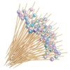 Cocktail Picks, 100PCS Toothpicks for Appetizers, Appetizing Skewers for Fruits