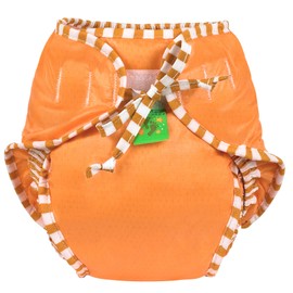 Kushies Reusable Swim Diaper (Small, Orange)