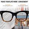 OCCI CHIARI Bifocal Blue Light Reading Glasses for Women 3.5