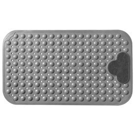 GDOMI Bath Tub Mat, Non-Slip Shower Mat, Bathtub Mats with Suction Cups Suitable for Elderly and Yound Kids, Machine Washable (Grey, 27 * 16")