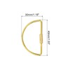 [PATIKIL] Brass Key Ring Set of 2 GOLD Brass Screw
