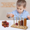 Xylolin Montessori Toys for Toddlers, Wooden Math Number Blocks Counting
