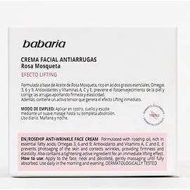 Crema Facial Antiarrugas Rosa Mosqueta - 50 Ml.