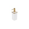 Pampa Bay Decorative Bathroom Vanity Soap Dispenser Pump, Porcelain White