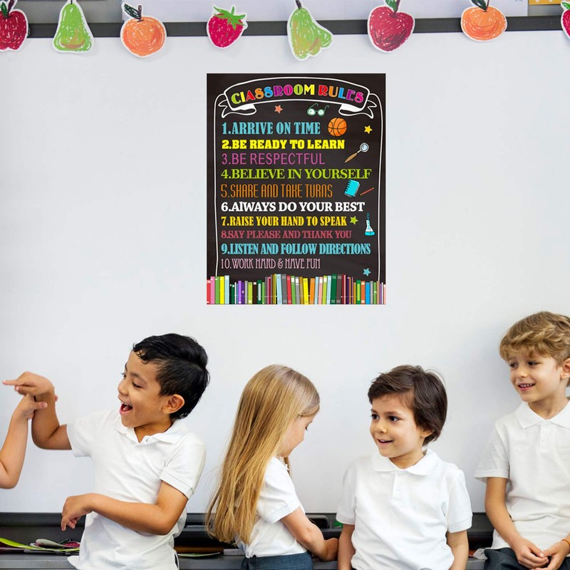 chiazllta Classroom Rules Poster Back to School Classroom Decorations 11