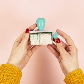 Craftelier - Rodillo de sello o sello de fecha rotatorio | Día de la semana, número, mes y año | Compatible con diferentes tintas | Incluye símbolos y