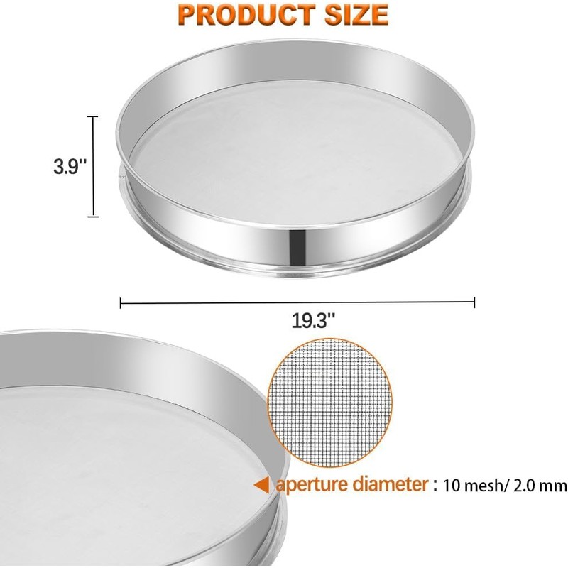 Sidasu Vibrating Sifter Mesh Screen Stainless Steel Vibrating Sieve Mesh