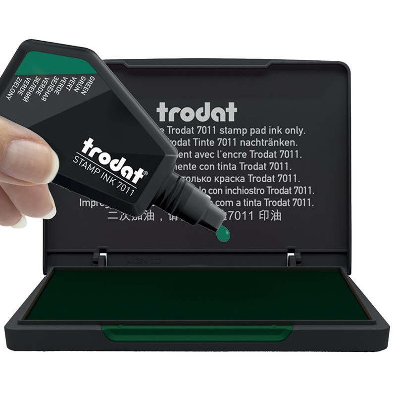 Trodat Stamp Pad 9052, Green, for Manual Stamps – Size