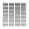 HBW 20"x20" Stamped Face Steel Return Grille Vent Cover White