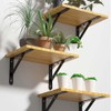 10 Piezas Escuadras para Repisas, Soportes para Estantes de 30cm,