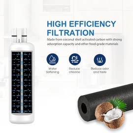 Water filter replacement, Compatible with EDR1RXD1, EDR1RXD1B, W10295370, Filter, KAD1RXD1, P4RFKB2, P8RFWB2L, 46-9930,46-9081 3 PACK