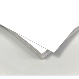 Craft Paper, A4, Pack of 10, 8.5 x 12.0 inches (217 x 306 mm), Thickness 0.03 inches (0.7 mm), Thick Paper, Construction Paper, Cover, White Surface, Gray Back (10 Sheets)