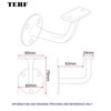 TERF® Set of 4 Heavy Duty White Stair Handrail Brackets
