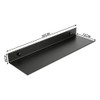 RofHaus Floating Wall Shelf Bathroom Rectangle Aluminum Matt Wall Shelf