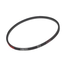 O-600 V-belt [622 mm length x 10 mm width x 6 mm thickness] rubber drive belt for power transmission, black, 40 degrees