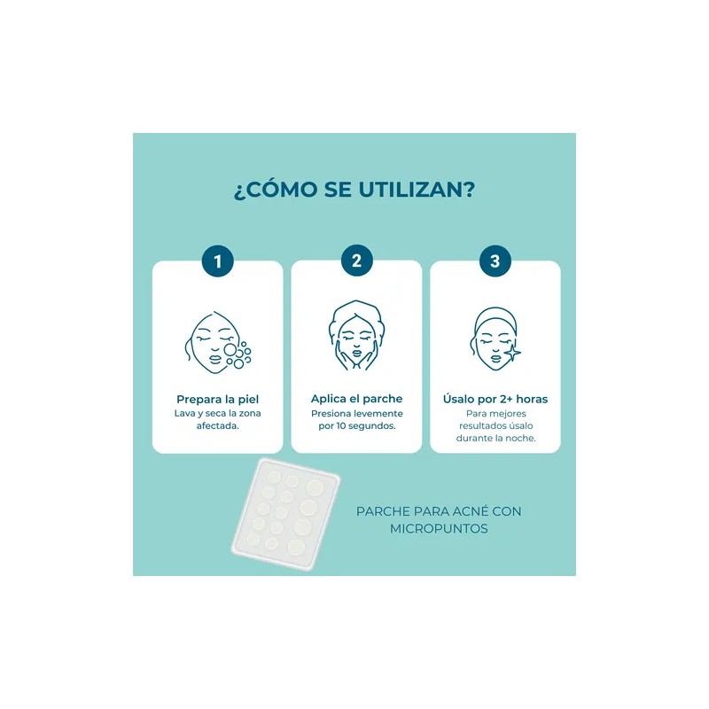 Parches Anti Acne Con Micropuntas Blemish Absorbe Y Regenera