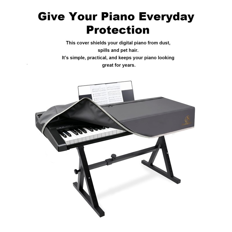 88 Keys Digital Piano Keyboard Cover, Waterproof Dustproof Oxford Fabric,