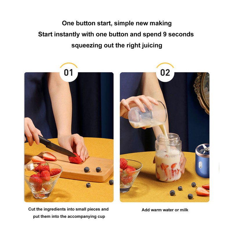 Portable Blender Juicing Cup Home Small Rechargeable Juicer Cup Automatic