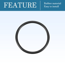 QUARKZMAN Nitrile Ring Rubber Washer 58 mm x 50 mm x 4 mm for Tap Plumber Repair Seal Connection, Black Pack of 10