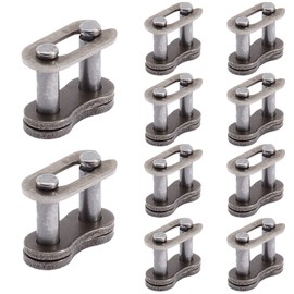 LIYYDS 10pcs 25H Drive Chain Repair Master Connector Split Link Compatible with 43cc 47cc 49cc 2-Stroke Atv Quad Pit Dirt Super Pocket Mini Bike Lifan Kazuma SUNL