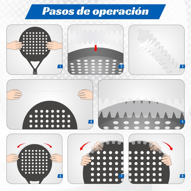 QMCZLA Protector Pala De Padel, Cinta Protectora para Pala Padel,